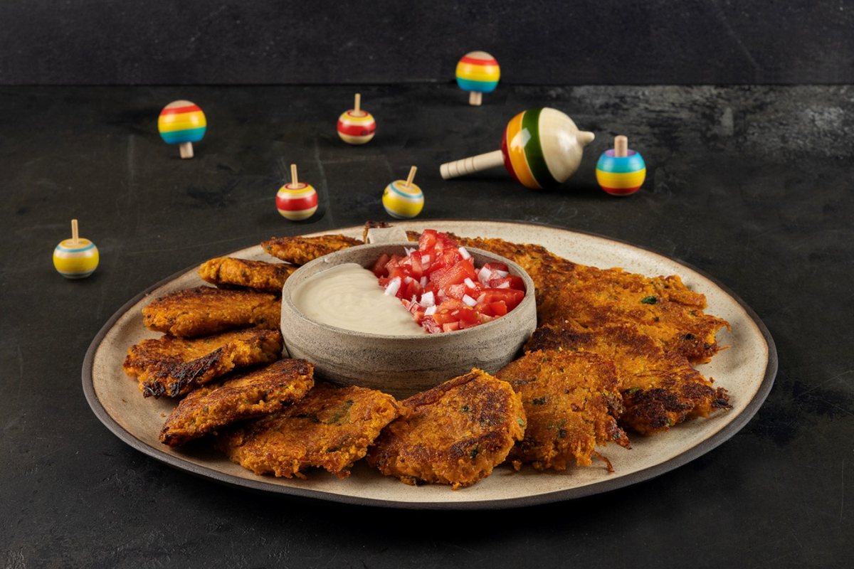 לביבות טחינה כתומות צילום הדס ניצן